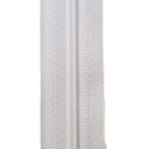 White zip on a roll