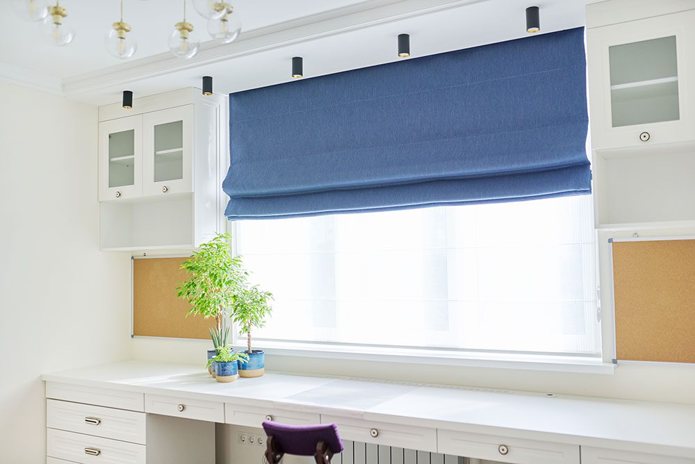 roman blinds installed